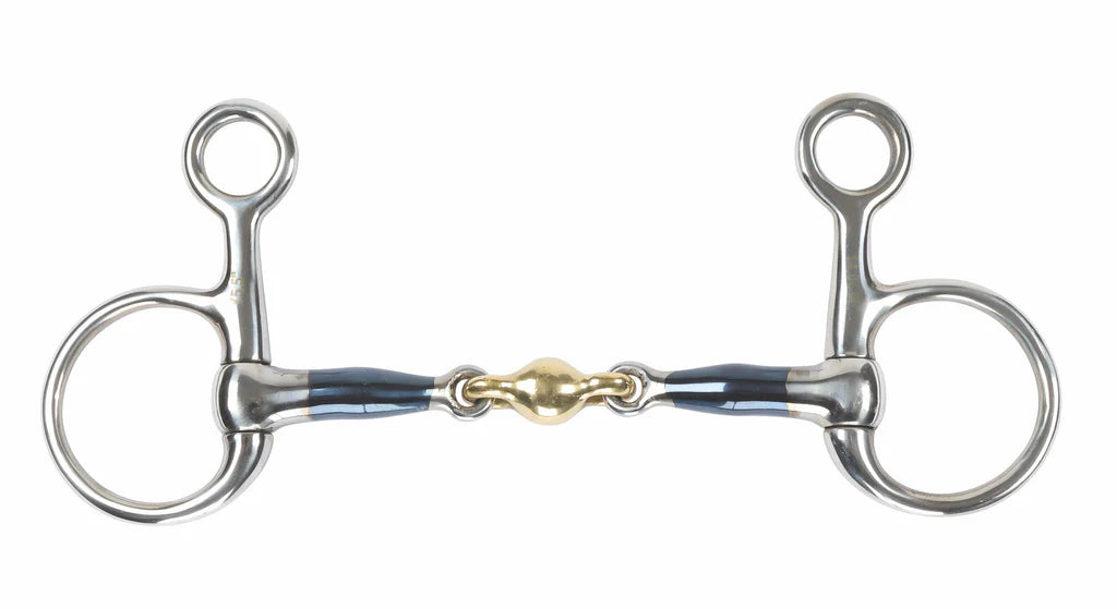 Shires Blue Sweet Iron Hanging Cheek Bit with Lozenge