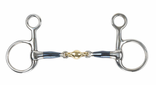 Shires Blue Sweet Iron Hanging Cheek Bit with Lozenge